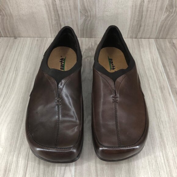 Earth Shoes Womens 8.5B Reflect Brown Leather Slip On Comfort Loafers - Picture 7 of 10